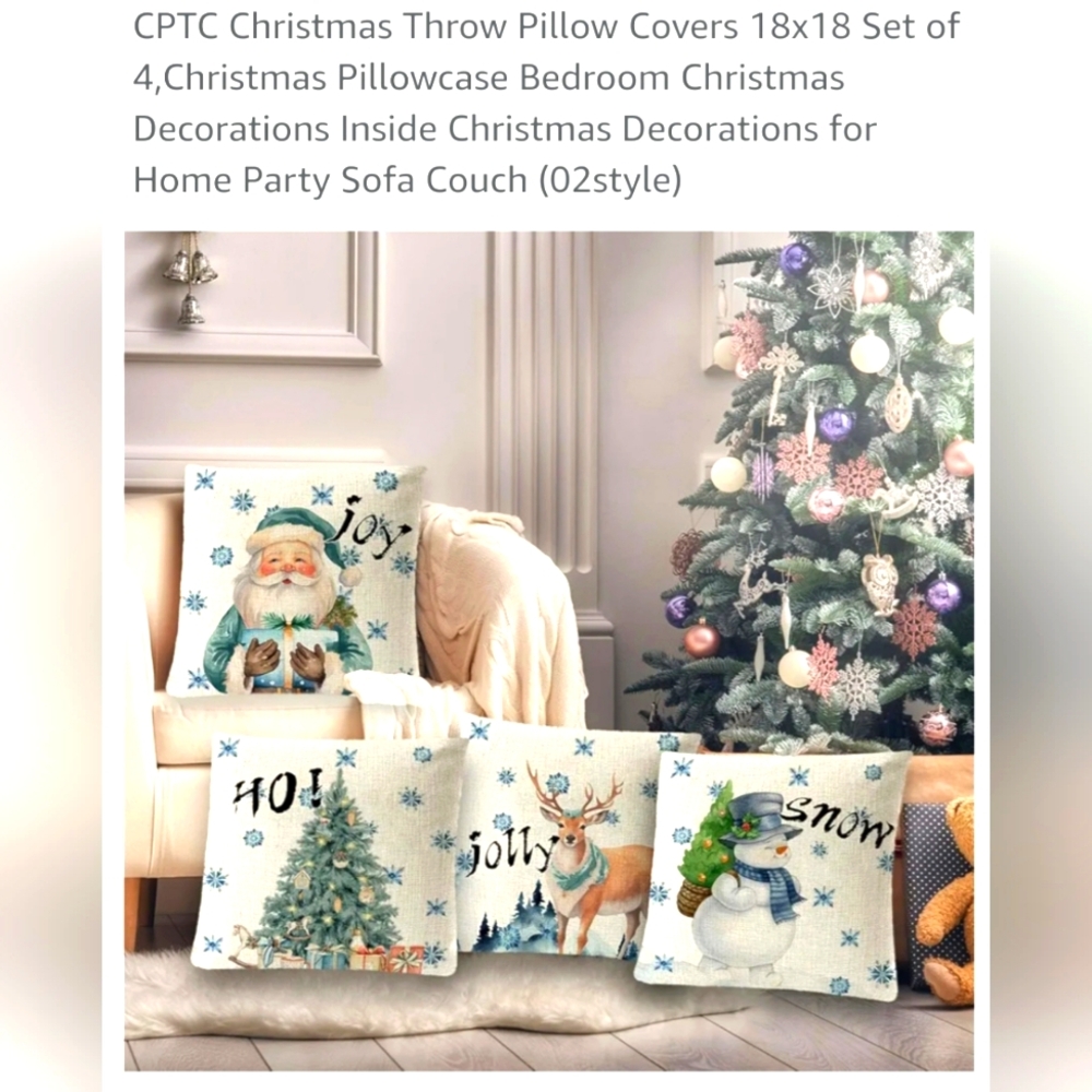 Set of 4 Pillow Covers